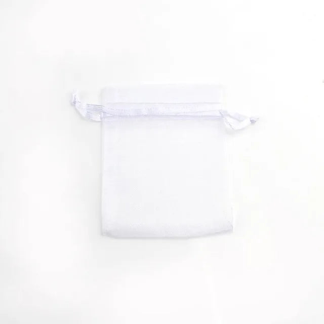 Organza Gift Bag Jewelry Packaging Bag Wedding Party Goodie Packing Favors Cake Pouches Drawable Bags Present 50pcs/lot (4 Size)
