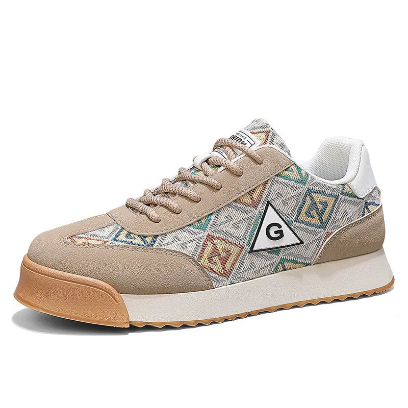 Classic Retro Brown Sneakers Men Comfortable Suede Casual Shoes Men Luxury Brand Designer Shoes For Men Platform Flats Sneakers