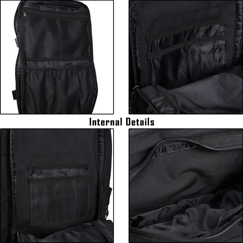 45L Tactical Backpacks Men Sports Travel Gym Hiking Bag Military Army Assault Pack Outdoor Camping Survival Hunting Rucksack