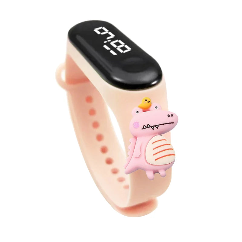 Children Electronic Watch Cartoon Doll Digital Smart Touch Screen Kids Led Watch for Boys Girls Student Waterproof Smartwatch