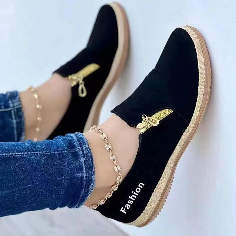 2024 New Women Flats Sports Shoes Autumn Designer Classic Walking Casual Sneakers Rome Fashion Running Shoes Zapatos De Mujer