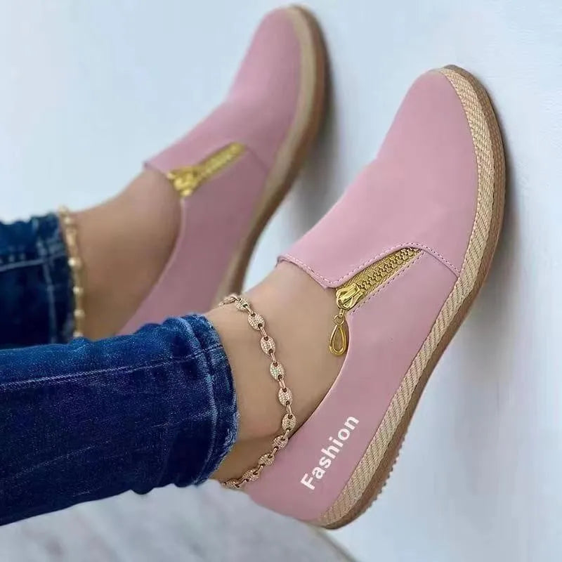 2024 New Women Flats Sports Shoes Autumn Designer Classic Walking Casual Sneakers Rome Fashion Running Shoes Zapatos De Mujer