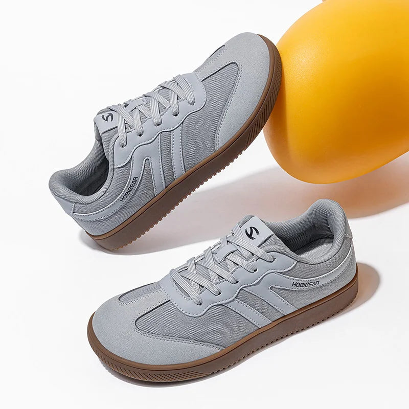 HOBIBEAR Minimalist Wide Toe Sneakers Unisex Zero Drop Barefoot Shoes Lace Up Mesh Non Slip Casual Sneaker
