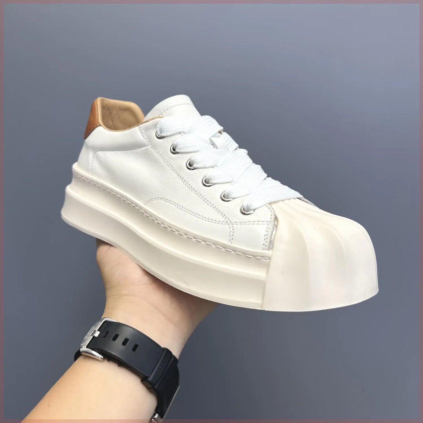 2025 Autumn Thickness All-Match Casual Low-Cut Fashion Shell Toe Men's Sneakers Shoes