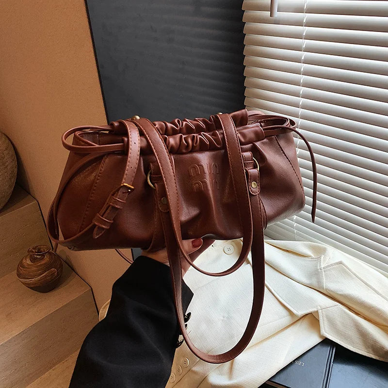 Luxury Brand Handbags Women New Vintage Armpit Totes Bag Large Capacity Commuting Versatile Shoulder Totes Bag Top Quality
