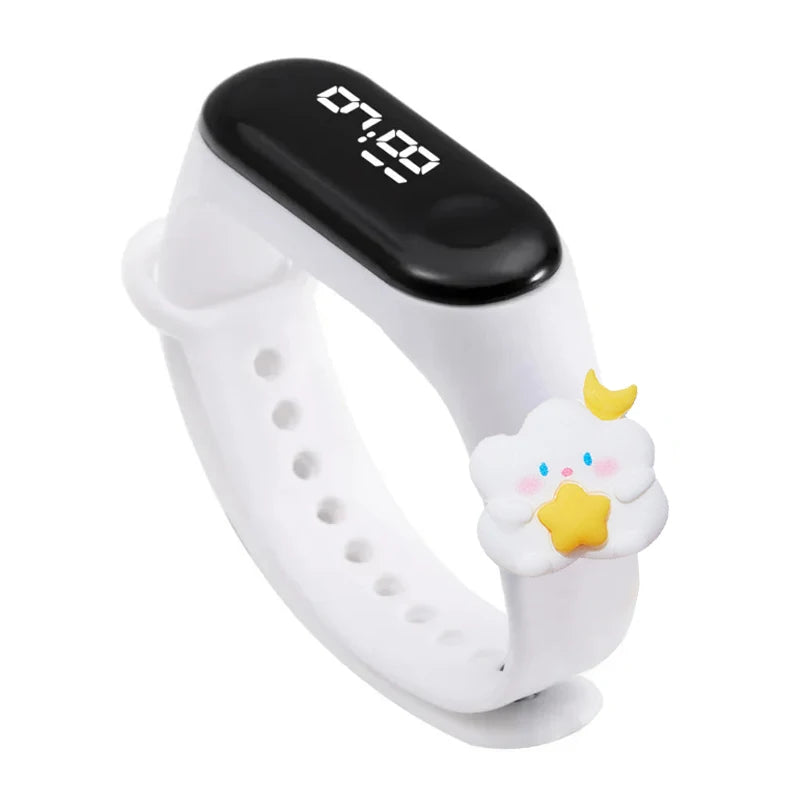 Children Electronic Watch Cartoon Doll Digital Smart Touch Screen Kids Led Watch for Boys Girls Student Waterproof Smartwatch