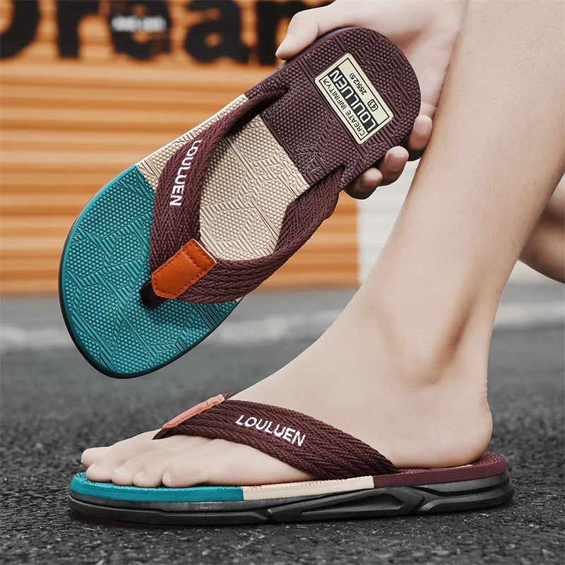 Flip-Flops Men's Summer Outer Wear Non-Slip Wear-Resistant Flip-Flops Men's Outdoor Sports Beach Sandals