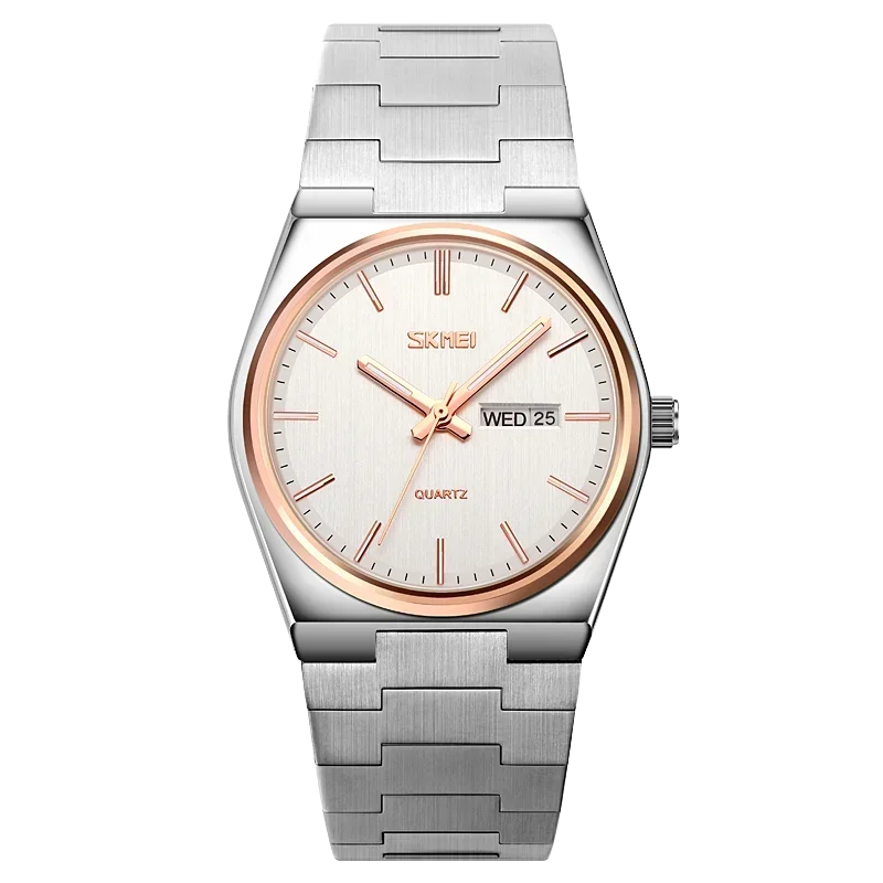 SKMEI 9288 Mens Waterproof Business Wristwatches Man reloj hombre Casual Quartz Clock Male Full Steel Time Week Sports Watch