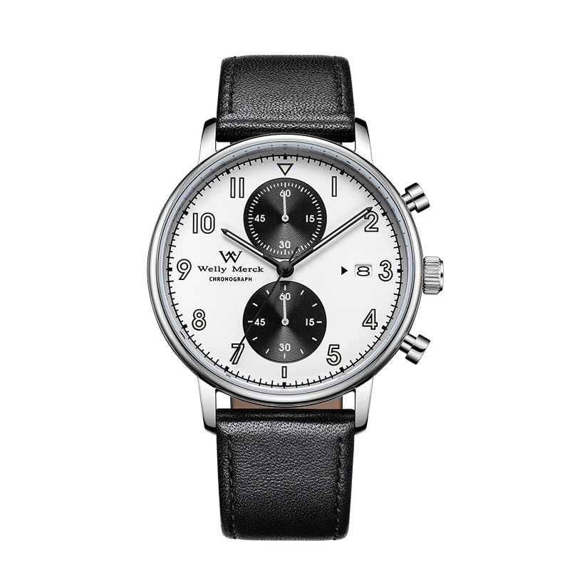 WM Watch Quartz Watches Multi-function luminous Water Resistant Classic Casual Business Man Watch Welly Merck Watcher WM063M