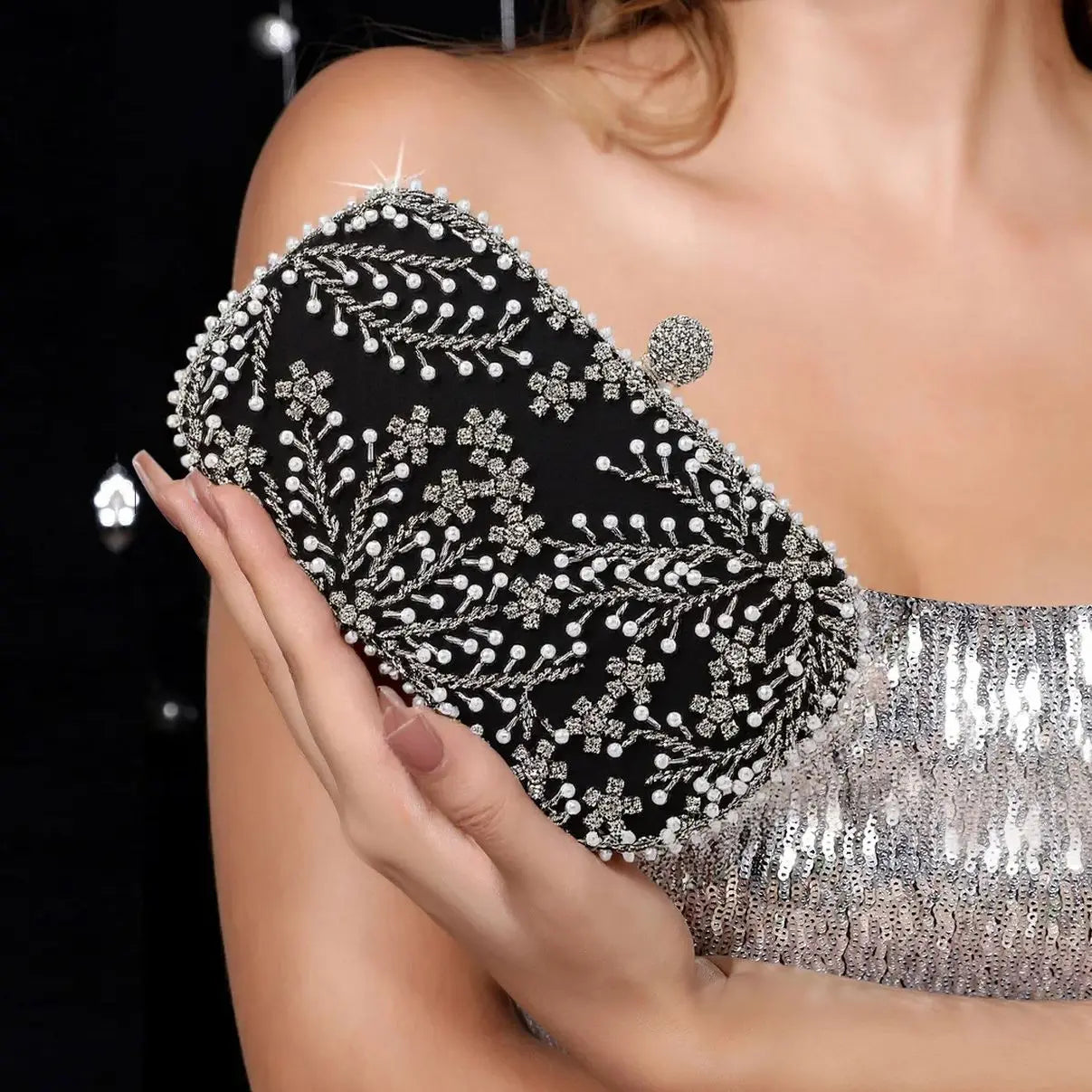 Satin Diamonds Party Hight Quality Women Day Clutch Diamonds Gift Wedding Evening Bags New Arrival Shoulder Chain Purse