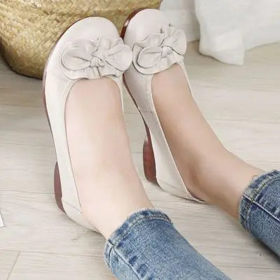 GKTINOO Loafers Comfortable Women Genuine Leather Flat Shoes Woman Casual Nurse Work Shoes Women Flats 6 colors