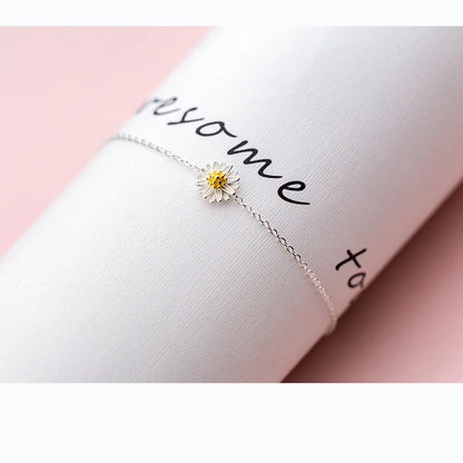 La Monada Daisy Minimalist Bracelets For Women Silver 925 Sterling Silver Fine Real Silver 925 Bracelet Chain Women's Bracelet
