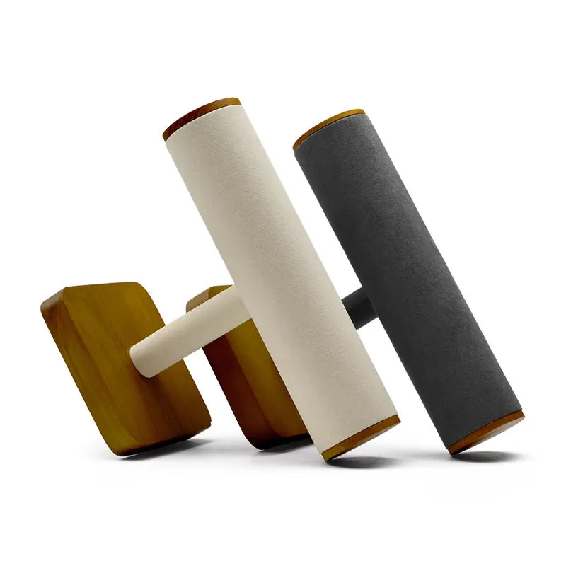 Oirlv Hot Wooden Hovering T-Bar Jewelry Display Stand Watches Bracelet Necklace Bangle Holder Jewelry Organization Holder Rack