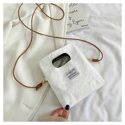 Trendy Paper Bag Style Purses and Handbags for Women Clutch Bag Novetly Shoulder Bag Small Designer Bag Kraft Paper Totes