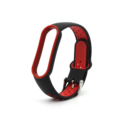 For Xiaomi Mi Band 5 4 3 6 Strap Double Color Silicone Wristband Bracelet Replacement For Xiaomi Band 4 MiBand 3 5 6 band Straps
