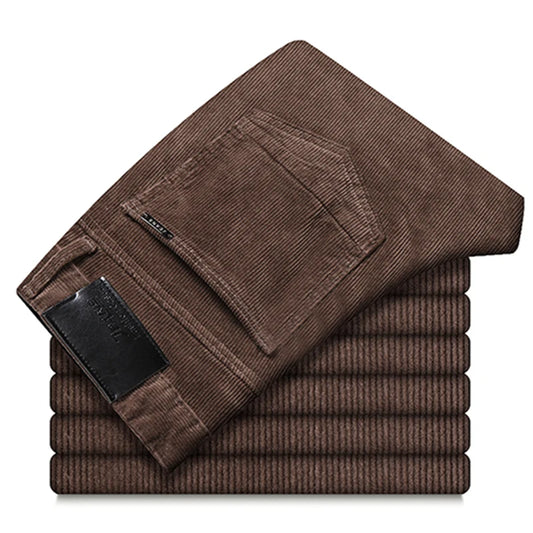 2023 Autumn and winter new Business Men's jeanStraight Corduroy Corduroy Pants Breathable high quality Multicolor Casual Pants