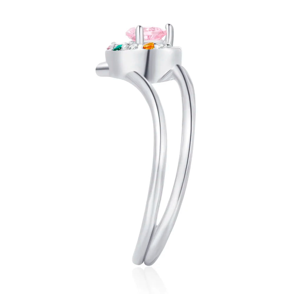 Sailor Moon Serenity Tsukino Usagi Sterling 925 Silver Girlfriend Valentine's Day Gift Women Wedding Engagement Ring