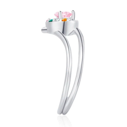 Sailor Moon Serenity Tsukino Usagi Sterling 925 Silver Girlfriend Valentine's Day Gift Women Wedding Engagement Ring