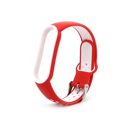 For Xiaomi Mi Band 5 4 3 6 Strap Double Color Silicone Wristband Bracelet Replacement For Xiaomi Band 4 MiBand 3 5 6 band Straps
