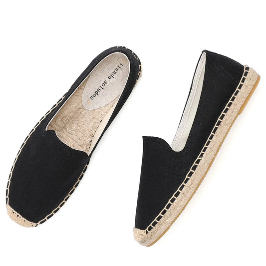 2021 Real Sapatos Espadrilles Women's Fashion Flat Shoes Zapatillas Mujer Spring Slip On Fishermen Hemp Rope Cartoon Linen Girl