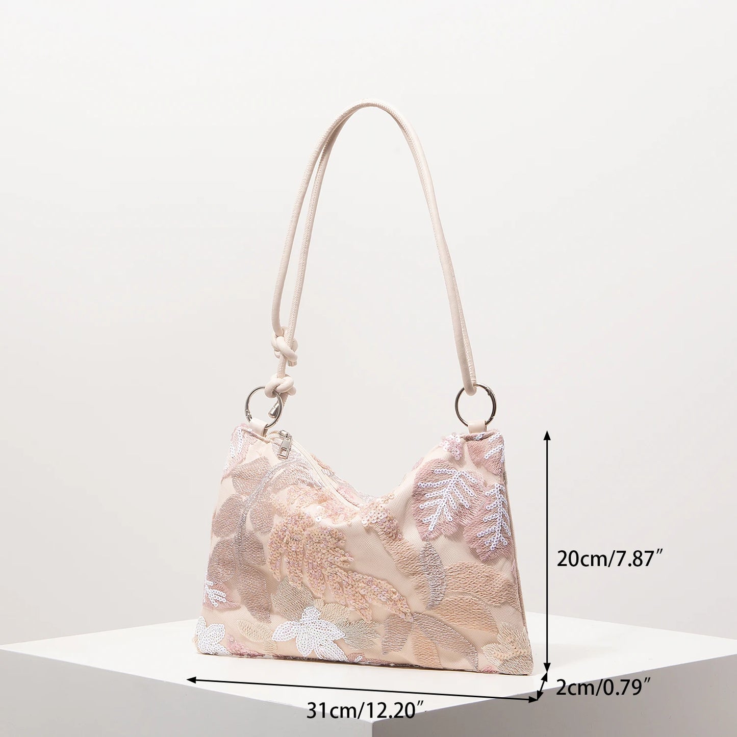 Luxury Shoulder Bag For Ladies，Floral Bag，Prom Bag，Prom Dresses For Women，Prom Accessories，Bridal Party，Sequin Bag
