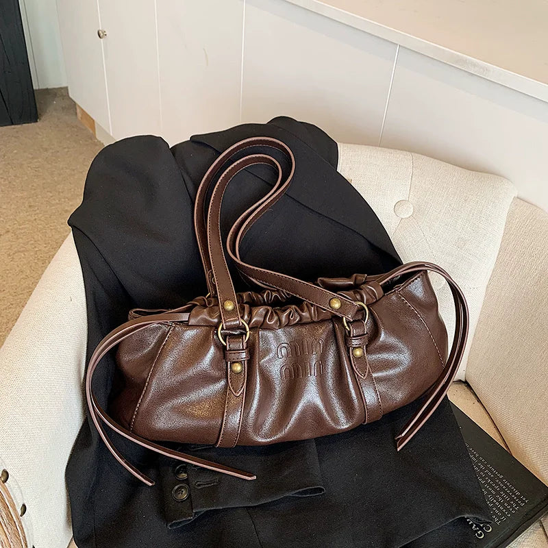 Luxury Brand Handbags Women New Vintage Armpit Totes Bag Large Capacity Commuting Versatile Shoulder Totes Bag Top Quality