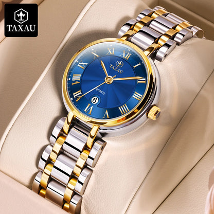 TAXAU New Original Quartz Watch for Women Best Selling Waterproof Calendar Casual Lady Wrist Watch Elegant Fashion Women's Watch