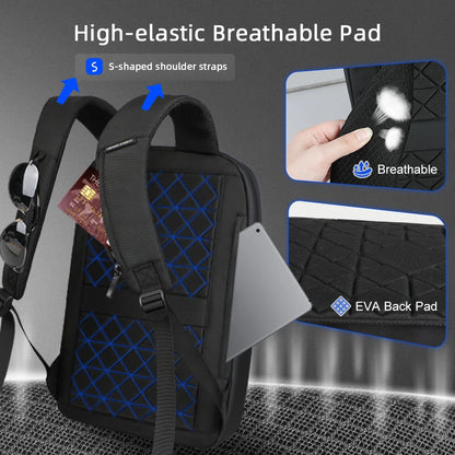 Heroic Knight Laptop Backpack Slim Men Business Backpack Multifunctional Waterproof Work Backpack Casual College Travel Daypack
