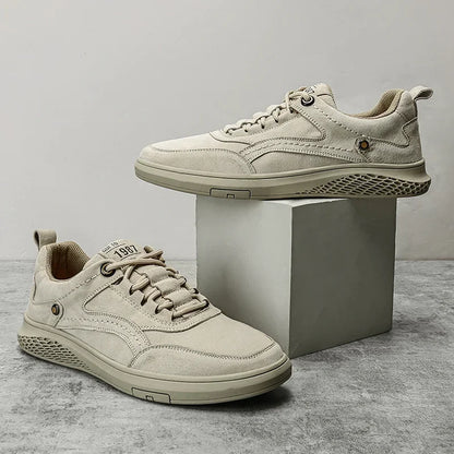 Men Sneakers shoes Men Shoes fashion Genuine Leather Casual Shoes Breathable Autumn lace up comfortable Loafers Outdoor Oxfords