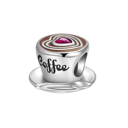 925 Sterling silve Coffee Cup Pumpkin Cart Series Charm Fit 4mm aperture Bracelet Charm Bead Necklace Diy Women Jewelry