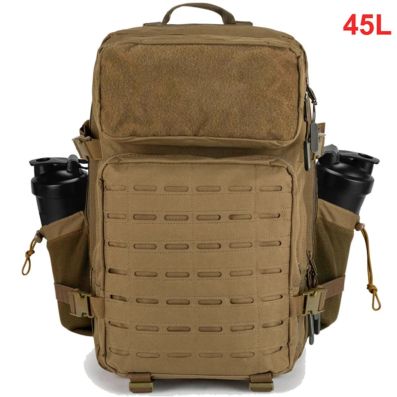 45L Tactical Backpacks Men Sports Travel Gym Hiking Bag Military Army Assault Pack Outdoor Camping Survival Hunting Rucksack