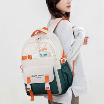 Large Capacity Backpack 2024 New College Style Female Leisure Backpack Fashion Travel Junior High School Students