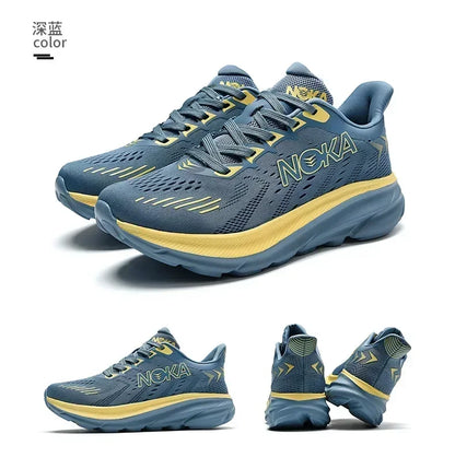 Men's Running Shoes Breathable Cushioning Couple Non-Slip Outdoor Jogging Trainer Race Sneakers Luxury shoes Mesh Off-road Shoes