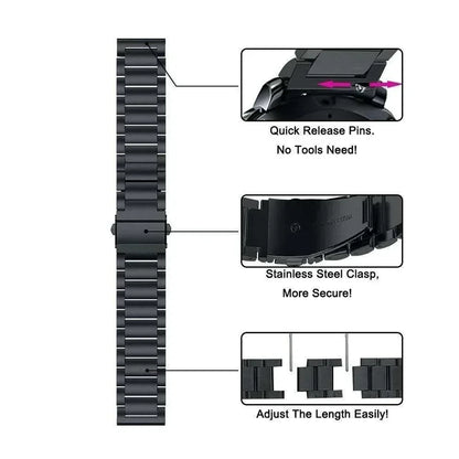 Watch Bracelet Strap for MEVADEN MD56 MD52 Smartwatch Stainless Steel Band for MEVADEN MD56 MD52 Metal Correa Wristband