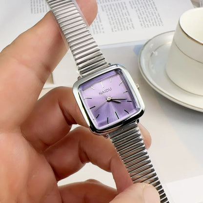 Retro Steel Strap Watch for Women Luxury Gift Square Quartz Watch Students Casual Ladies Wristwatch Dropshipping Reloj Mujer