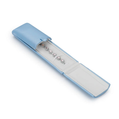 Oirlv Blue Jewelry Box Gift Boxes PU Leather Jewelry Boxes Wholesale Blue Wedding Ring Earring Bracelet Necklace Jewelry Box Set