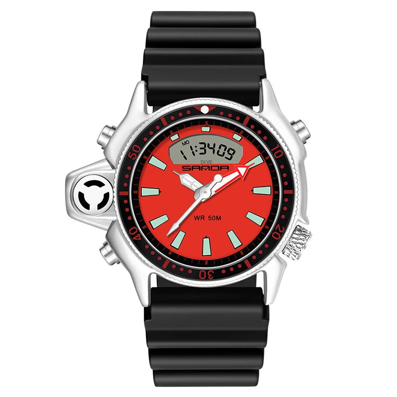 CQ346 New European and American large dial Men watch sports outdoor waterproof quartz watch fashion clock gift，watches for man