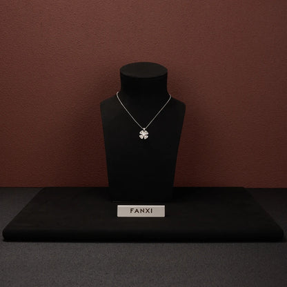 WoodTen Black Microfiber Jewelry Display Props for Shop Counter Popular Rings Earrings Necklaces Portraits Jewelry Display Stand