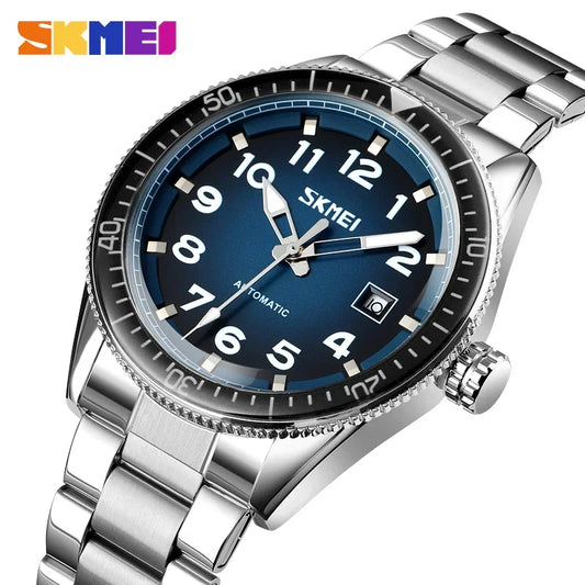 SKMEI 9232 Luxury Simple Sport Waterproof Men Business Mens Quartz Watches Leather Dial Wristwatches Calendar Clock Reloj Hombre