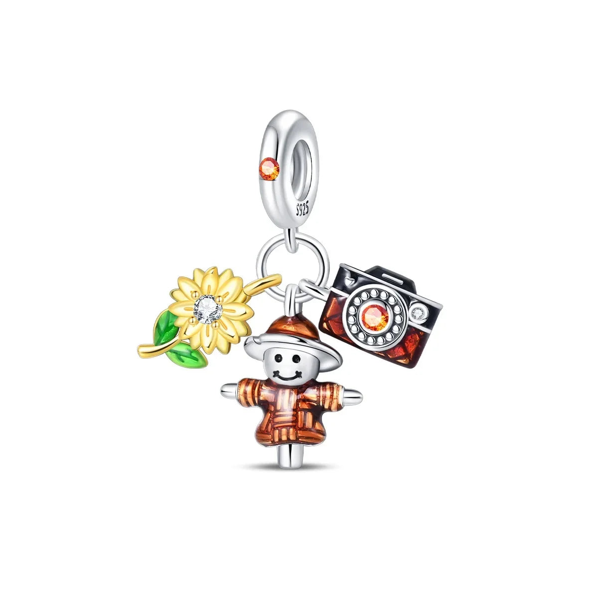 925 Sterling silve Coffee Cup Pumpkin Cart Series Charm Fit 4mm aperture Bracelet Charm Bead Necklace Diy Women Jewelry