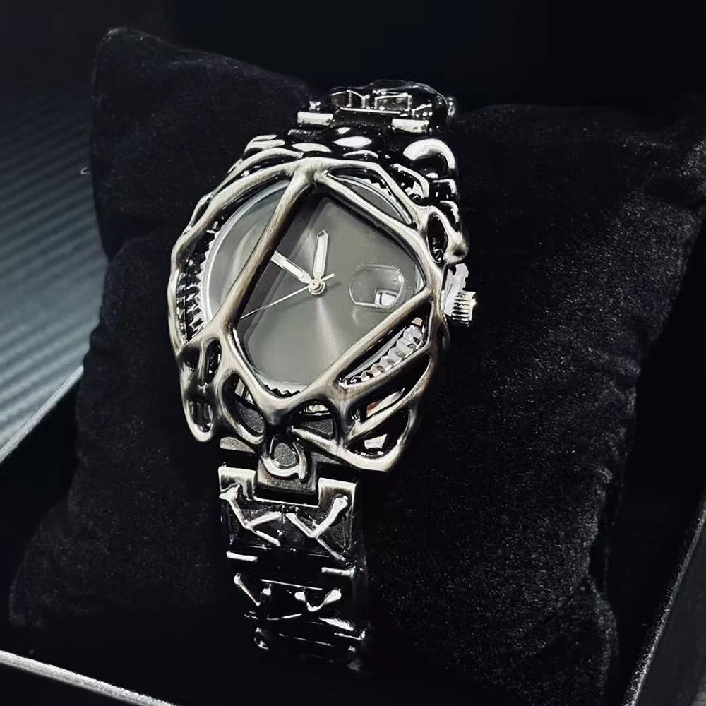 High Quality Original Y2k Quartz Watch Men Creative Shape Alabaster Unisex Medieval Niche Unique Hot Sell  AAA Clock Relógio