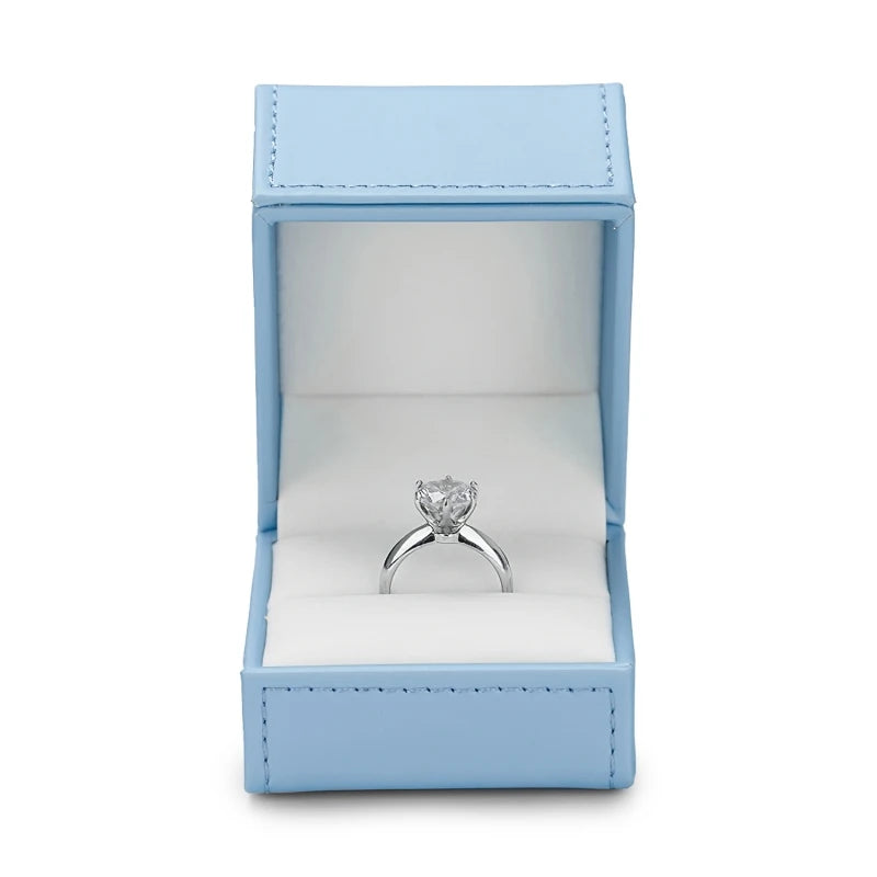 Oirlv Blue Jewelry Box Gift Boxes PU Leather Jewelry Boxes Wholesale Blue Wedding Ring Earring Bracelet Necklace Jewelry Box Set