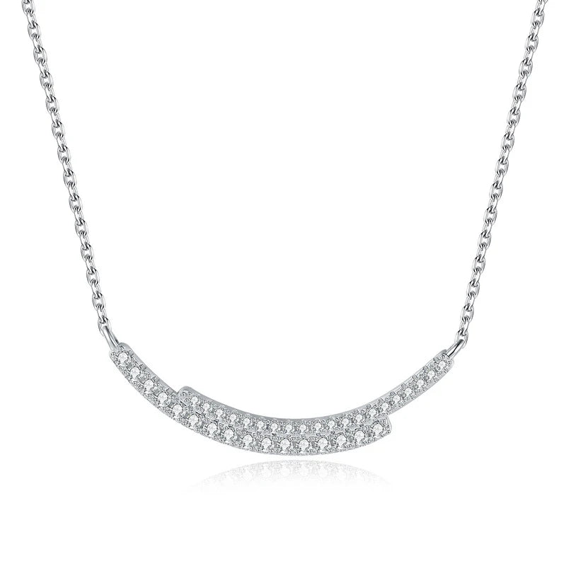 NeeTim D VVS1 Full Moissanite Necklace for Women Lab Diamond S925 Sterling Silver Wedding Party Pendant Necklaces GRA Certified