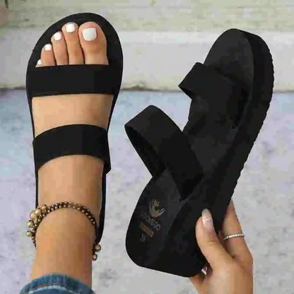 Womens Stylish Ultra Light Flip Flops Slides - Soft Indoor & Outdoor Sandals - Perfect for Beach, Pool, Vacation - Quick-Dry