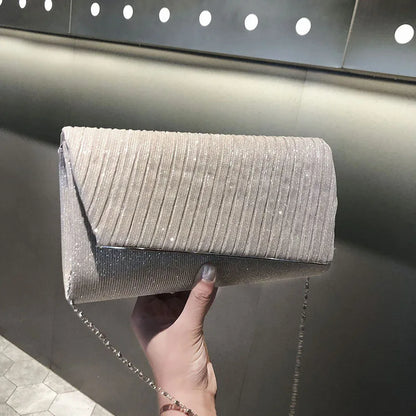 Women Clutch Evening Bag Sequin Clutch Female Wedding Purse Bag Party Handbag Black Blue Chain Shoulder Bag
