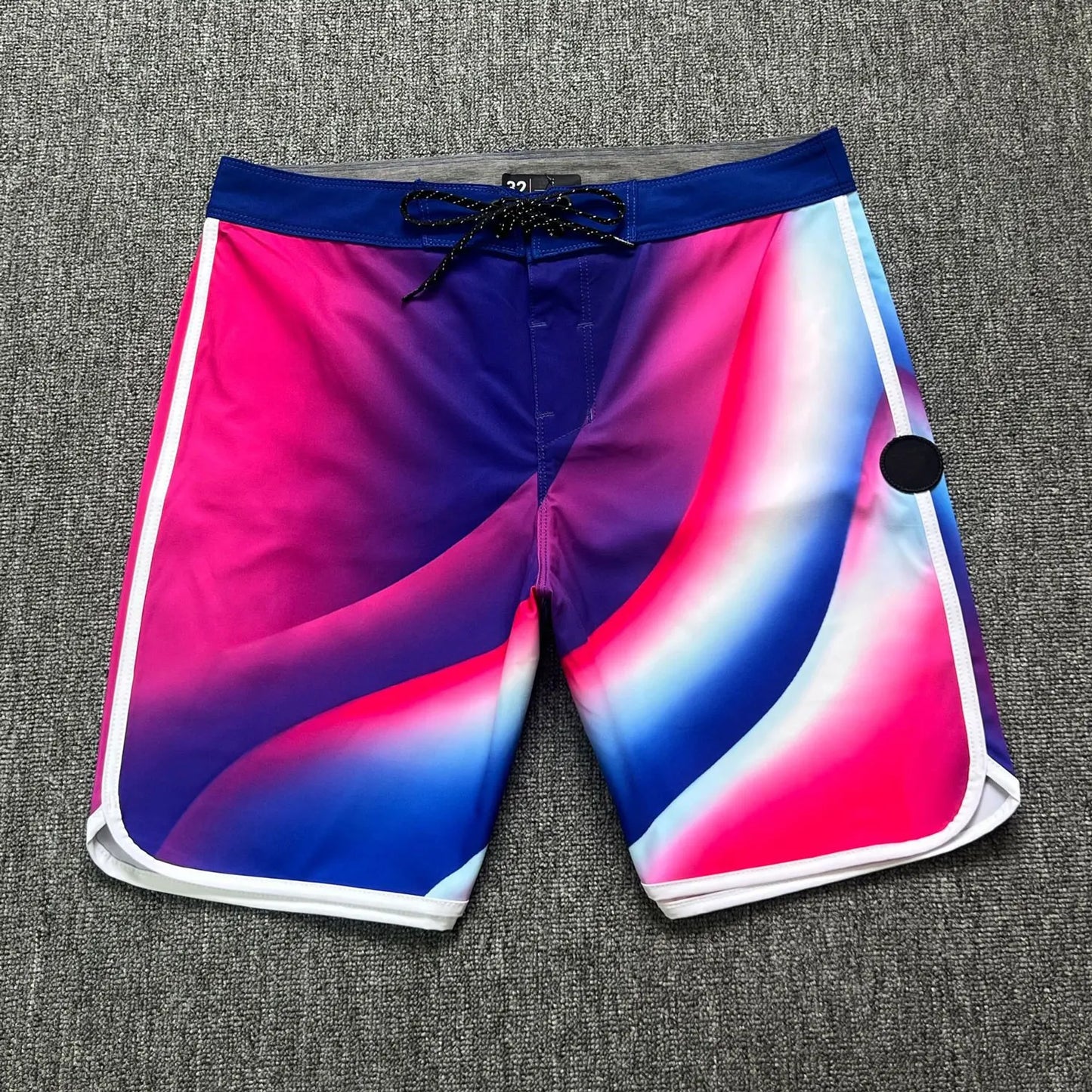 Plus size 28 38 Men's Beach Board Shorts 4-way Stretch Casual Sport Quick dry Waterproof Swim Surfing Diving Bermuda Trunks