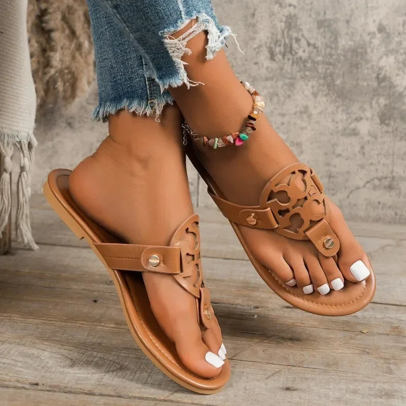 Woman Flat Slippers Candy Color Sandals Casual Bottom Slippers Summer Women Sandals New Shoes for Women