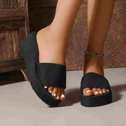 Womens Stylish Ultra Light Flip Flops Slides - Soft Indoor & Outdoor Sandals - Perfect for Beach, Pool, Vacation - Quick-Dry