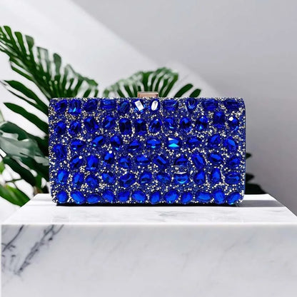 Luxury Diamond Clutch Bag Elegant Stylish Multi-color Square Fashionable Dress Cheongsam  Evening Bag for Wedding Dinner Party