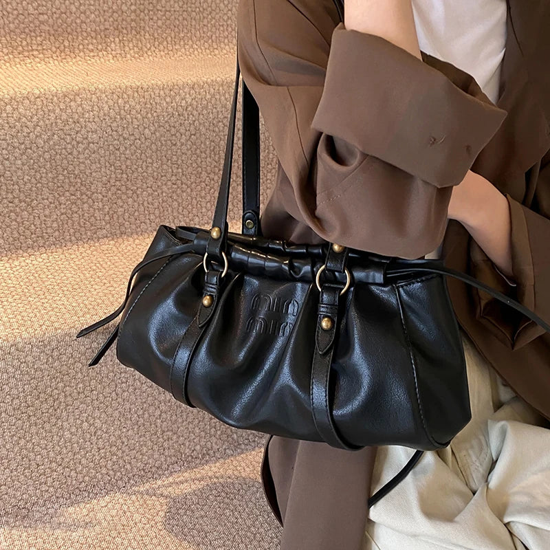 Luxury Brand Handbags Women New Vintage Armpit Totes Bag Large Capacity Commuting Versatile Shoulder Totes Bag Top Quality